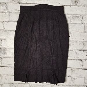 Vintage 90's Cashmere Louis Féraud Black Women's Skirt
